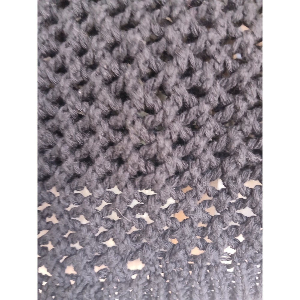 Abercrombie & Fitch Short Sleeve Sweater Womens Crochet Knit Old Money Capsule L - Picture 4 of 4